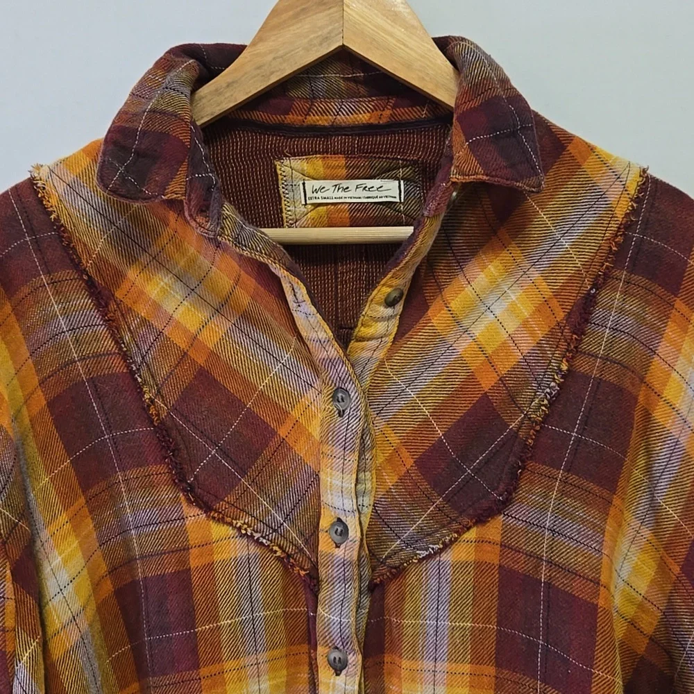 Free People We The‎ Free Kyoto Oversized Double Cloth Swing Flannel XS